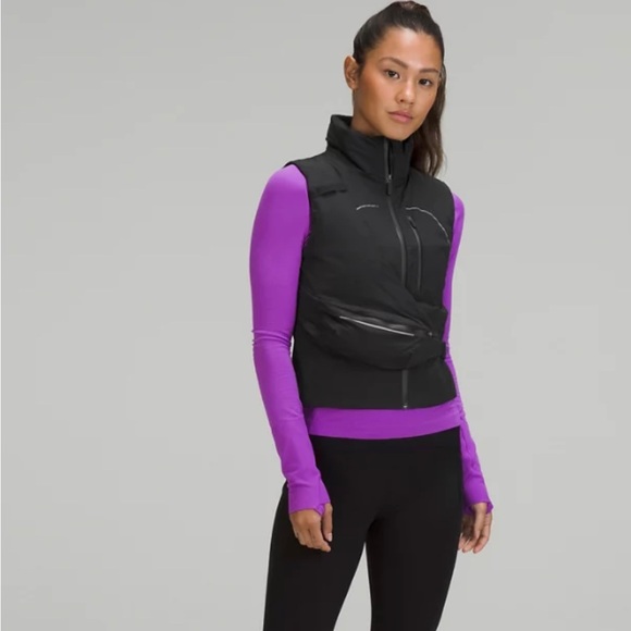 Lululemon Storage Insulated Running Vest, Black, Size 8 - NWT - Picture 7 of 14